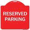 Signmission Designer Series Reserved Parking 1, Red & White Heavy-Gauge Aluminum Sign, 18" x 18", RW-1818-9766 A-DES-RW-1818-9766 - alternate 1